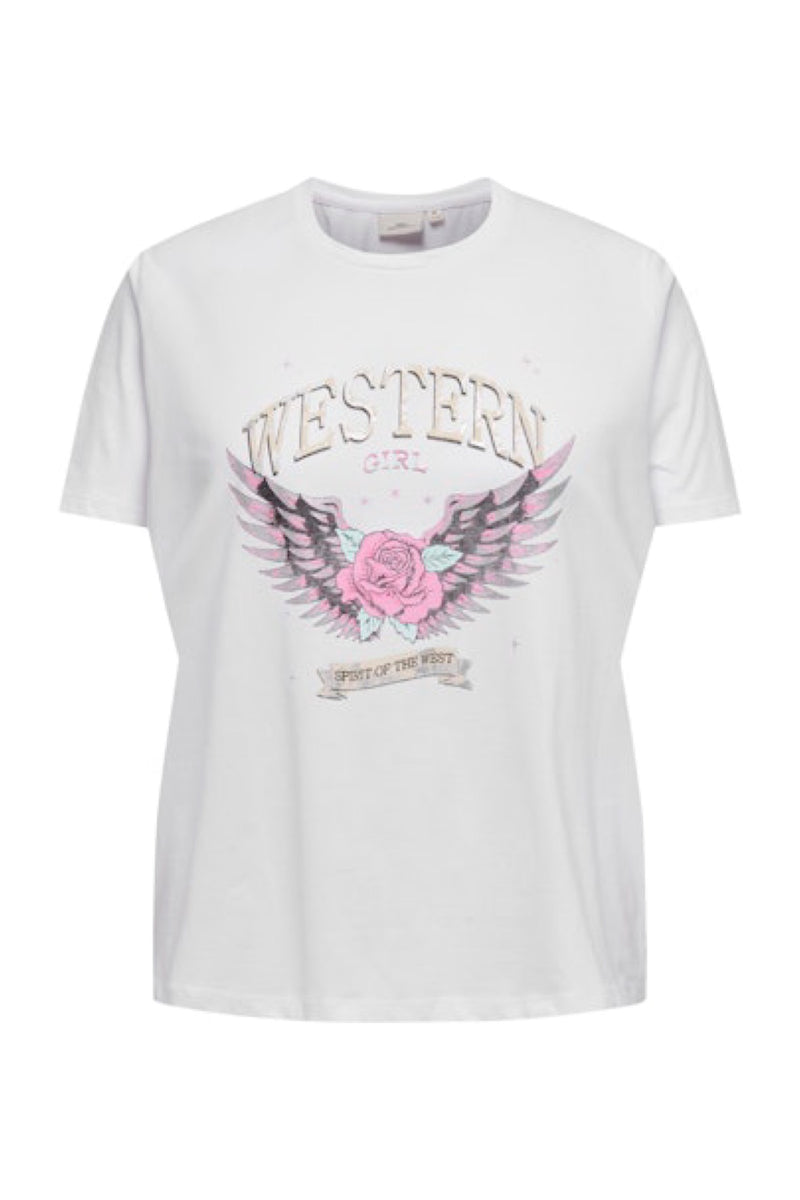 Only Carmakoma Konfi t-shirt white