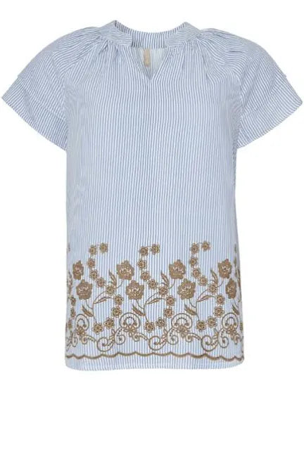 Cassiopeia Junanna blouse blue stripe