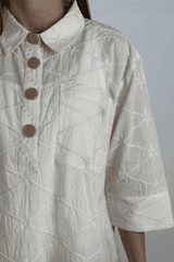 Gaspar Porto broderi anglaise offwhite
