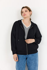 Wasabi Sabina74 sweatshirt jacket black