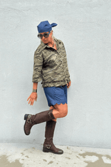 Gaspar Vigo Camo Shirt Green