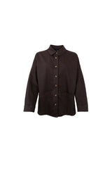 Black Colour Noemi shirt Jacket coffee