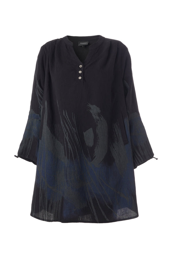 Gozzip Violet tunic black