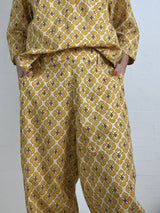 Gaspar Colorado flower pant yellow