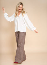 Black Colour Box pant nougat