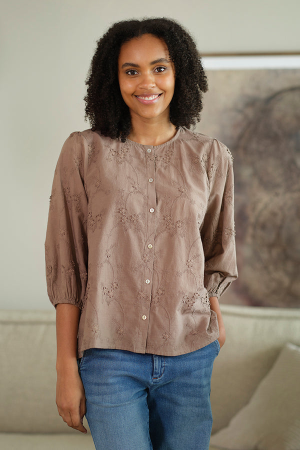 Prepair Alma blouse mushroom