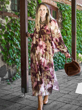 Black Colour Sherwood dress plum