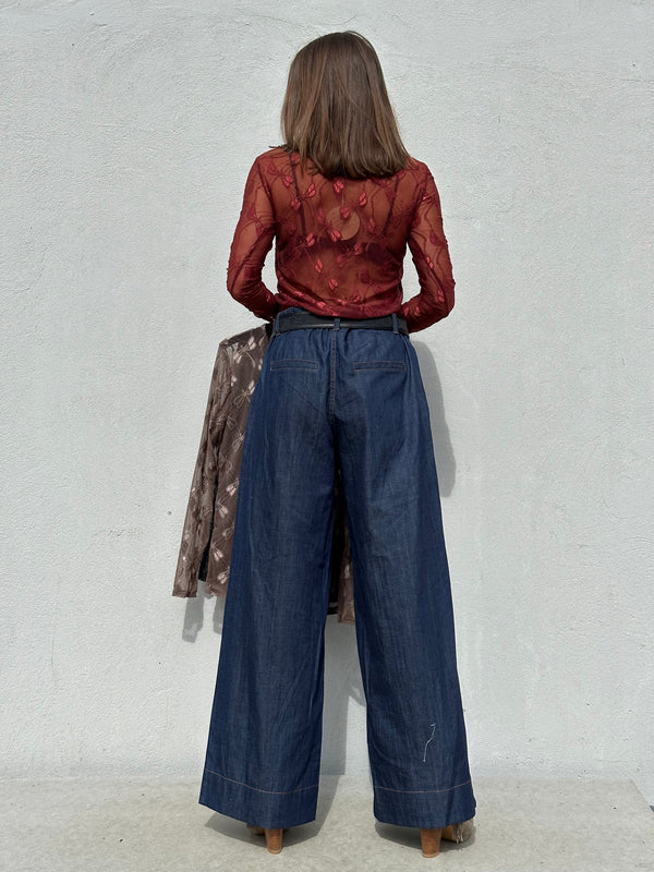 Gaspar Bonn blouse bordeaux