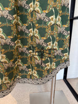 Gaspar Mumbai Butterfly print dress green