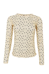 Black Colour Annie Mesh Blouse Yellow