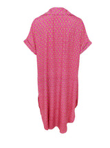 Black Colour Luna Kaftan Tunic Pink