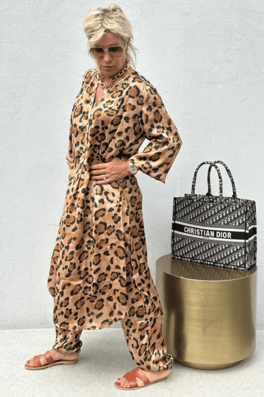 Gaspar Miami kaftan Dress Leo
