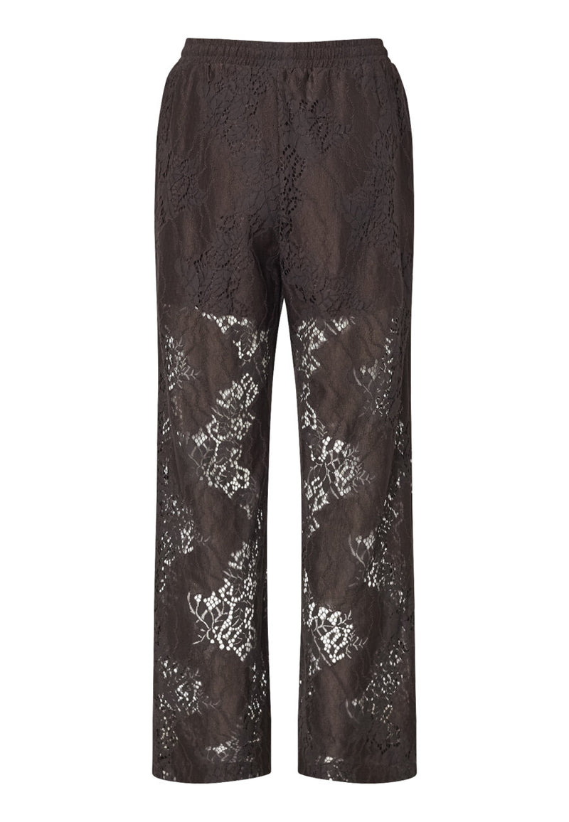 Love & Divine lace pants chocolate