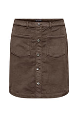 Only Carmakoma Amazing cord skirt Morel brown