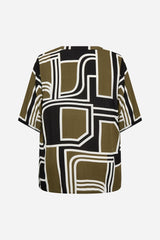 Wasabi Natalie Blouse Army/Black