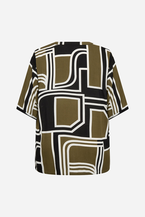Wasabi Natalie Blouse Army/Black