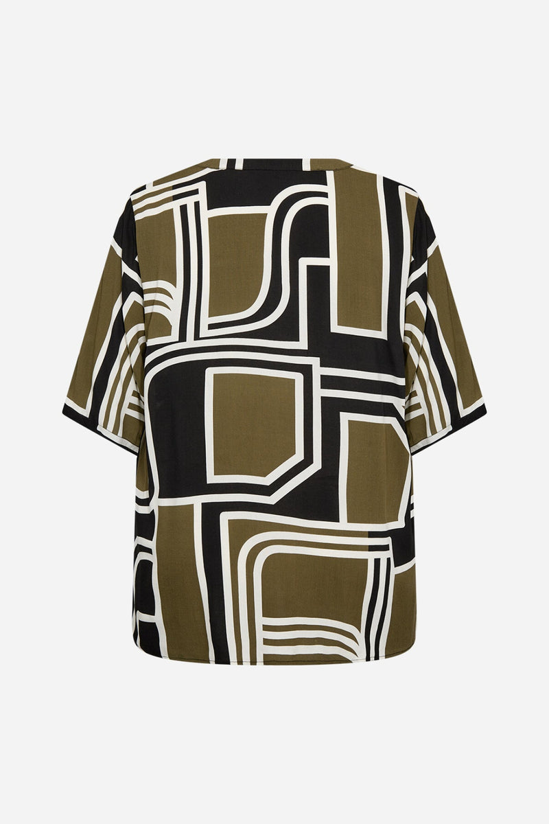 Wasabi Natalie Blouse Army/Black