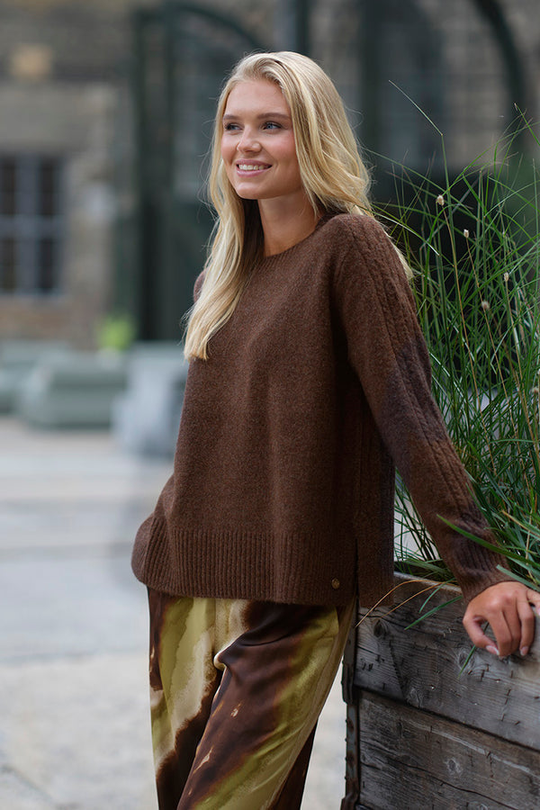 Prepair Zoe Knit Blouse Chokolate Brown