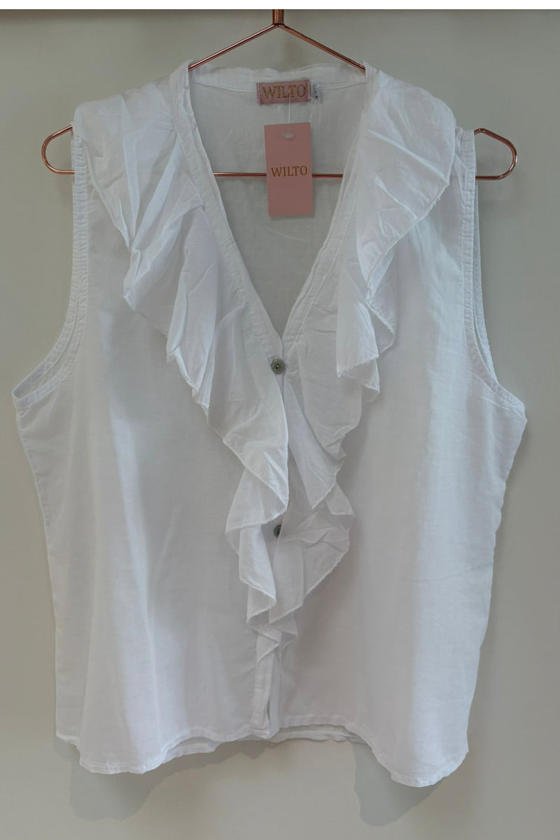 Three M Becca Blouse White