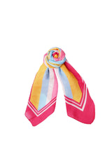 Black Colour  Miss mini scarf red stripe