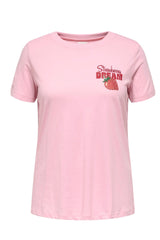 Only Carmakoma Addison T-shirt Stawberry