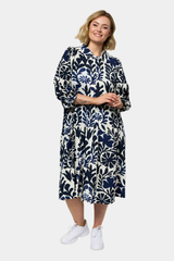 Gozzip Nelly dress blue print