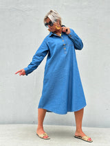 Gaspar Lucca denim dress blue