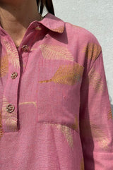 Gaspar Porto Jaquard blouse rose