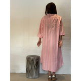 Gaspar Mumbai stripe dress rose