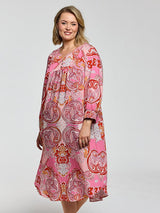Gozzip Alice dress red mix print