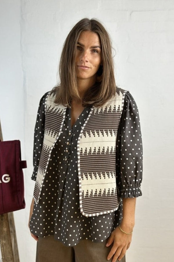 Gaspar Nuuuk waistcoat  brown