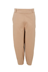 Black Colour Beate Barrel pant Latte