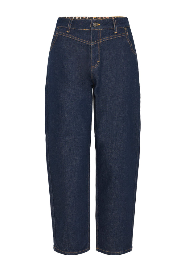 Pulz Lira jeans high waist ancle dark blue denim