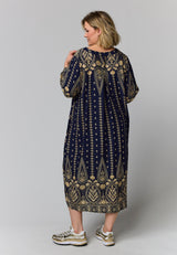 Gozzip Else dress blue board print