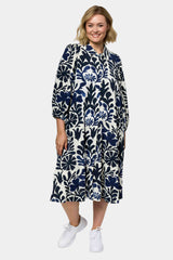 Gozzip Nelly dress blue print