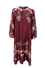 Black Colour Zendaya dress plum flower