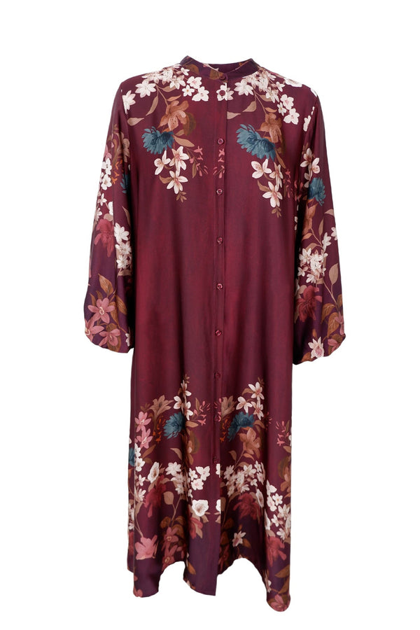Black Colour Zendaya dress plum flower