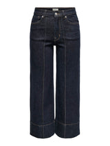 Only Carmakoma Willy wide croped dark blue denim