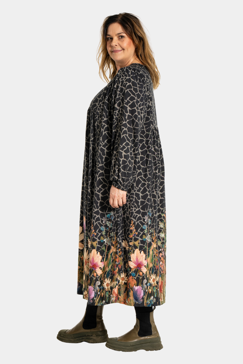 Gozzip Ilse dress multi colour animal print