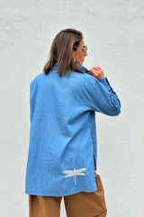 Gaspar Siena denim shirt light blue