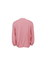 Black Colour Luisa raglan blouse soft pink