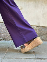 Gaspar Honolulu poplin pant purple