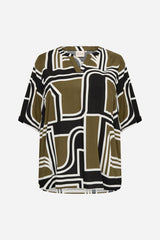 Wasabi Natalie Blouse Army/Black