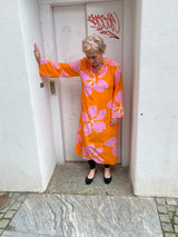 BOHO LOVE dress orange/pink
