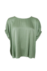 Black Colour Mabel Blouse Green