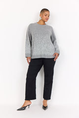 Wasabi Sylva 1 knit pullover grey melange