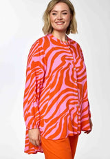 Gozzip Kristina Shirt Pink/Orange