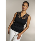 Sandgaard Oslo top with lace black