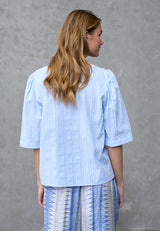 Love & Divine Love1541 blouse light blue