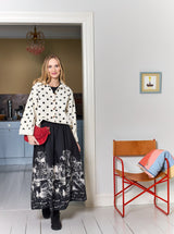 Black Colour Roma skirt black